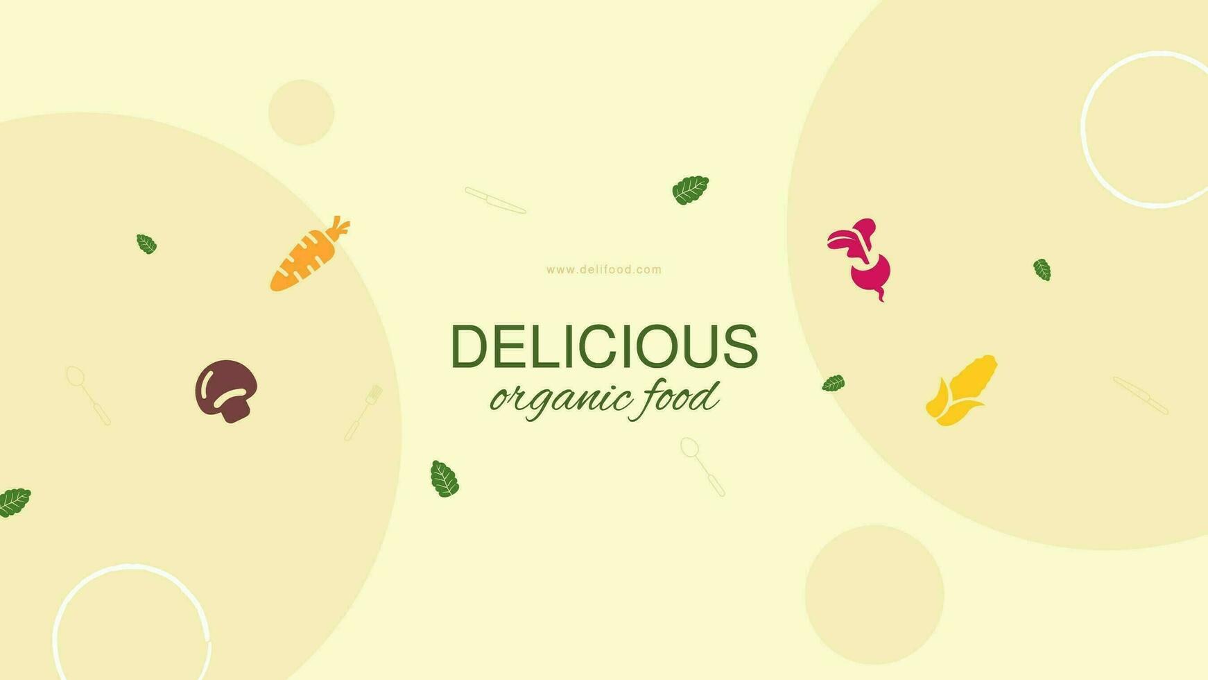 Creative Organic food  template