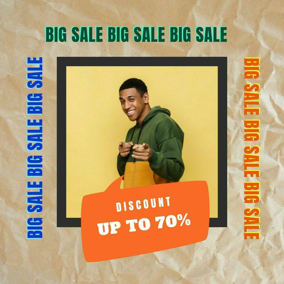 Brown Minimalist Big Sale Instagram Post template