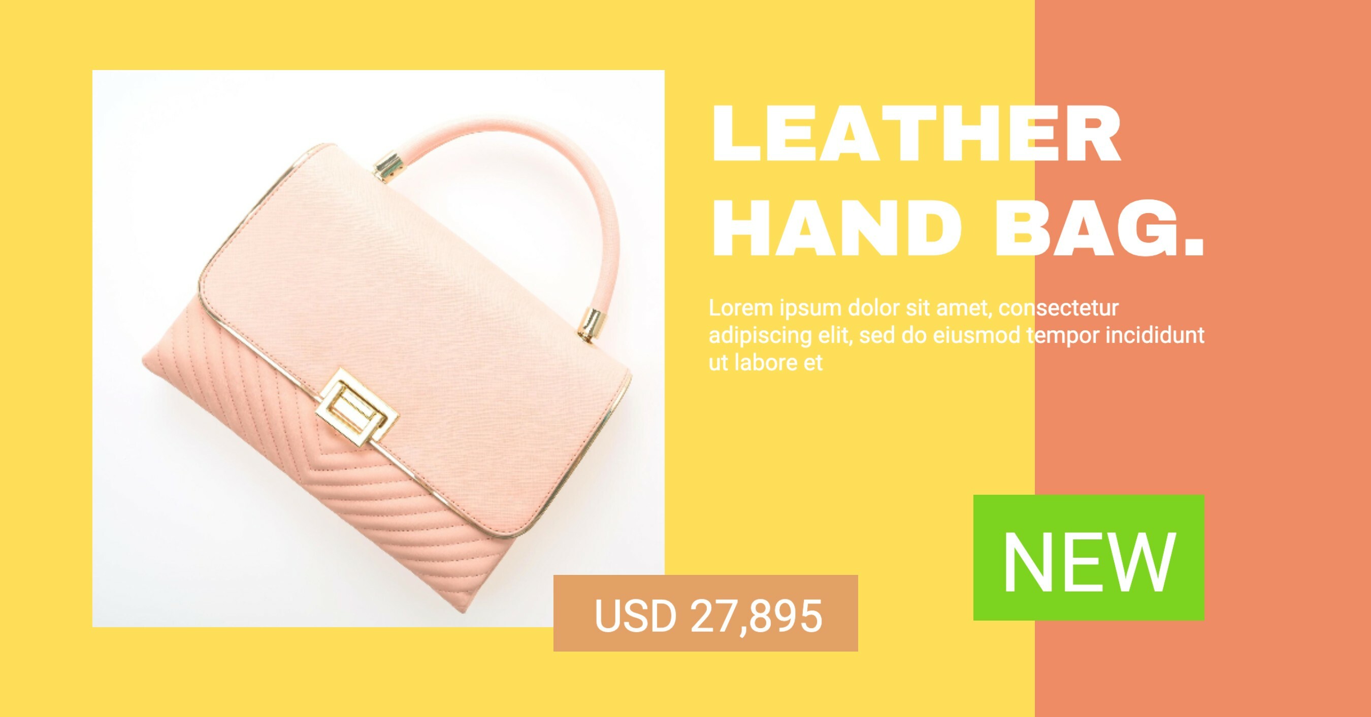 Leather handbag sale 20011932 Template