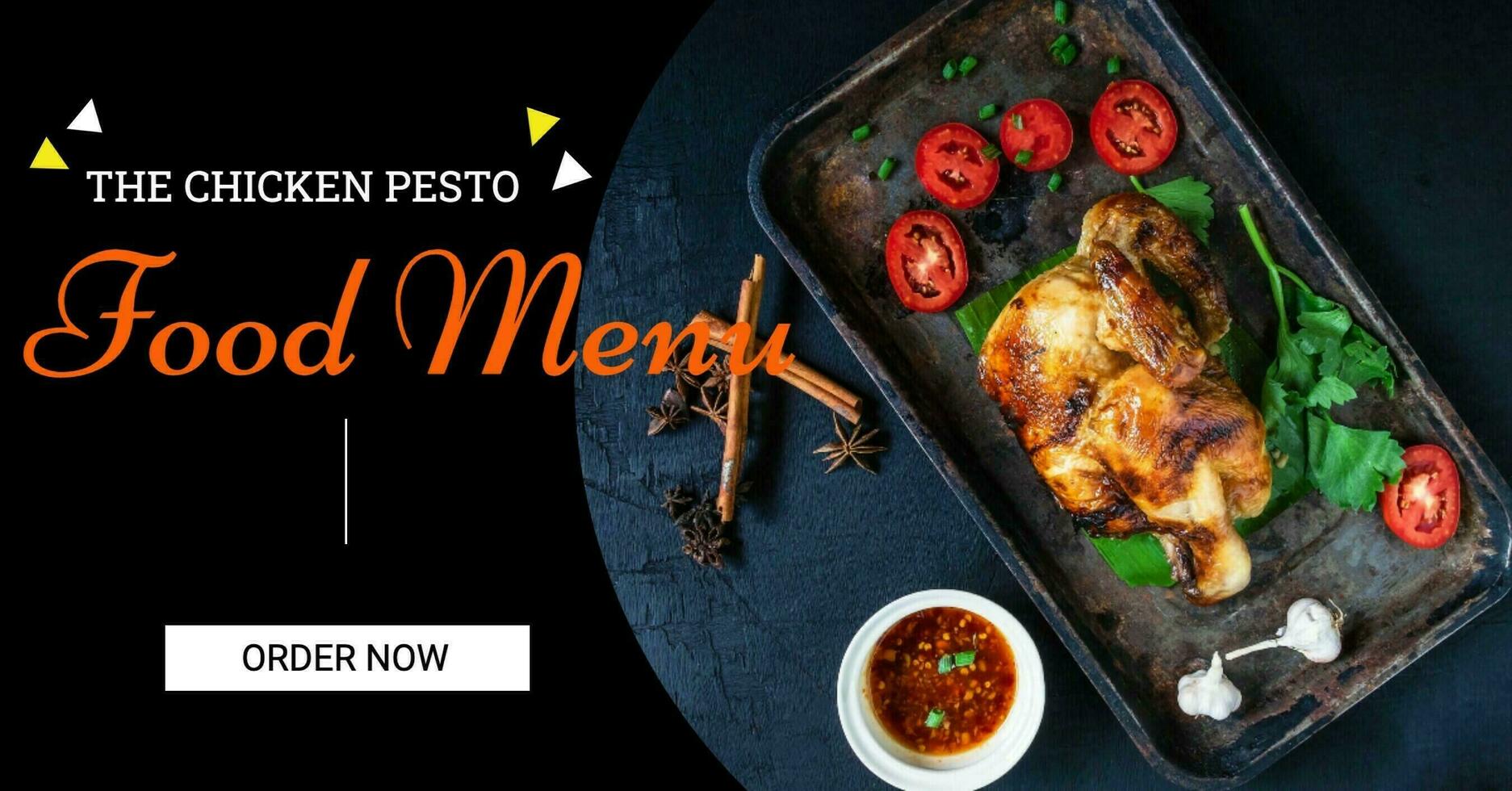 Chicken Recipe Promo template