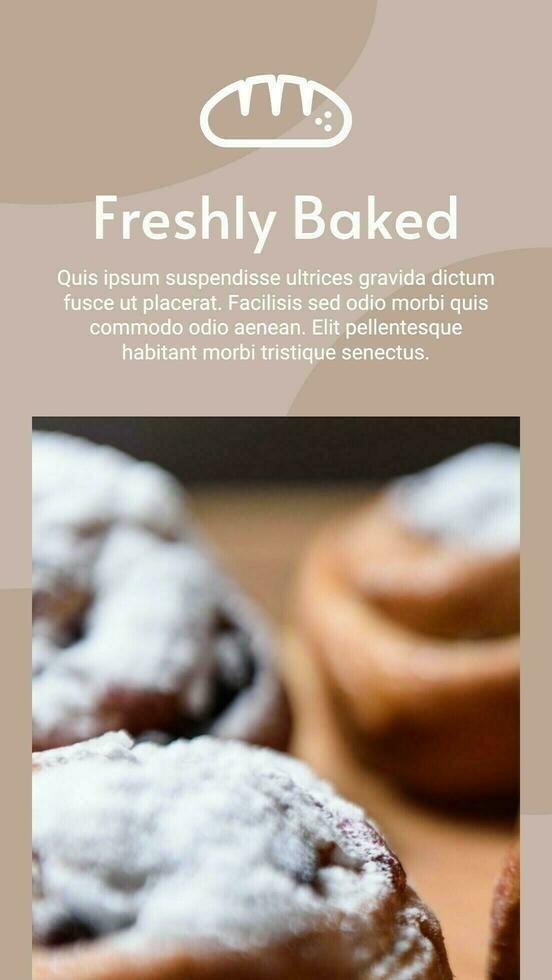 Fresh bakery goods template