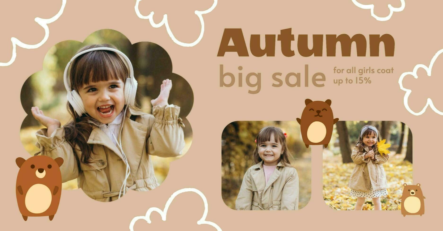 Kids Fashion Autumn Sale template