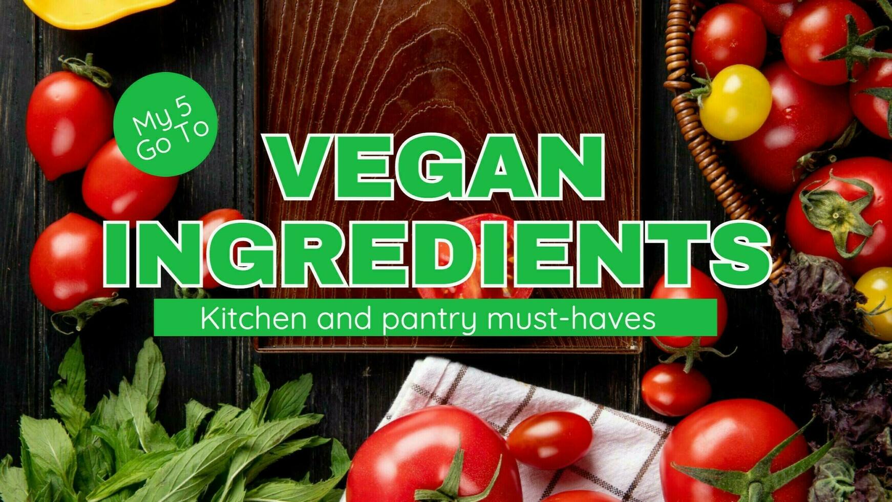 Vegan Cooking Promo template