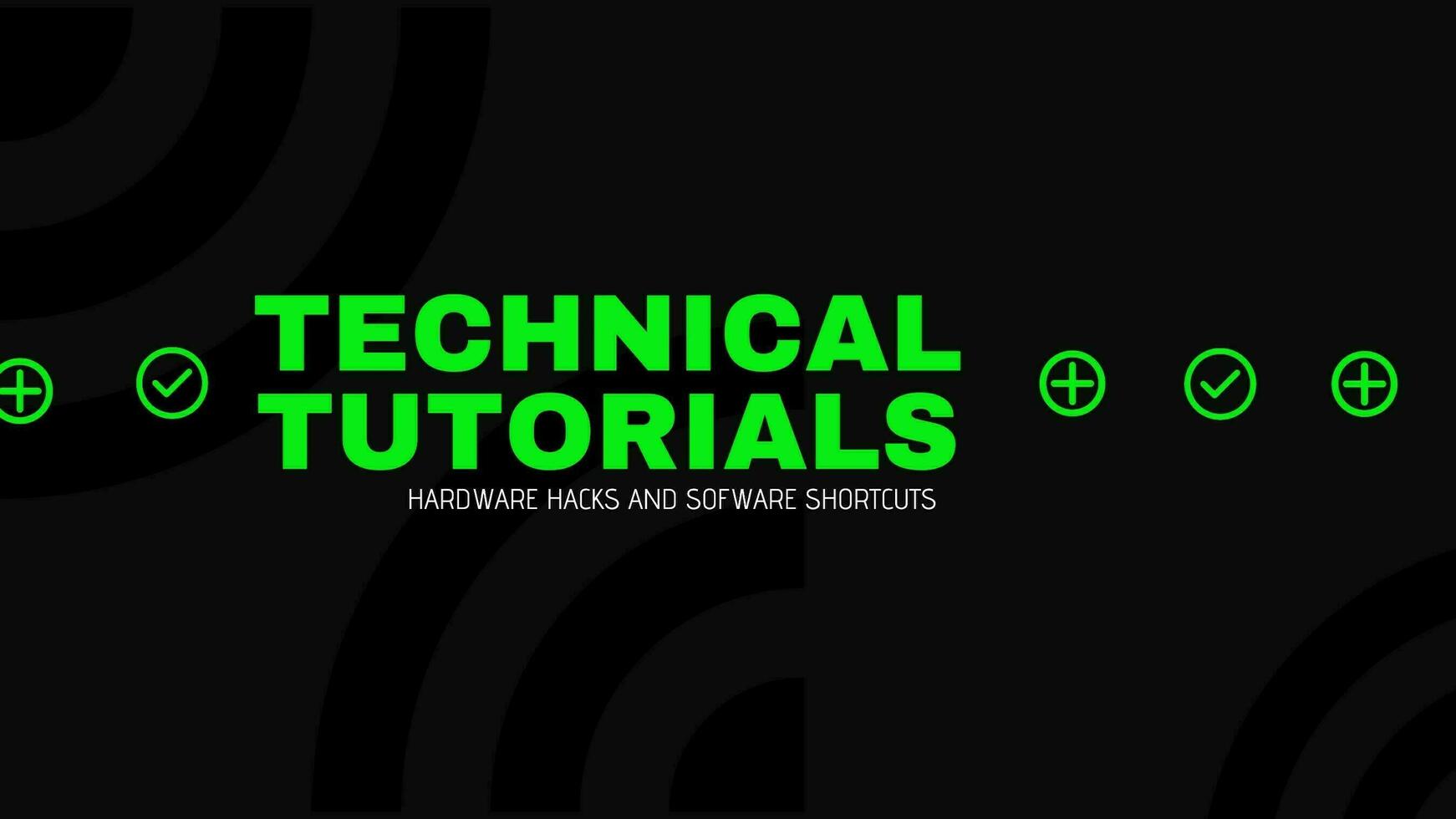 Technical tutorials and hacks template