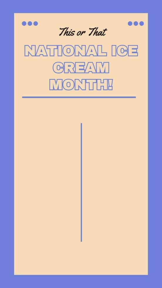 This or That Social Media Template for National Ice Cream Month