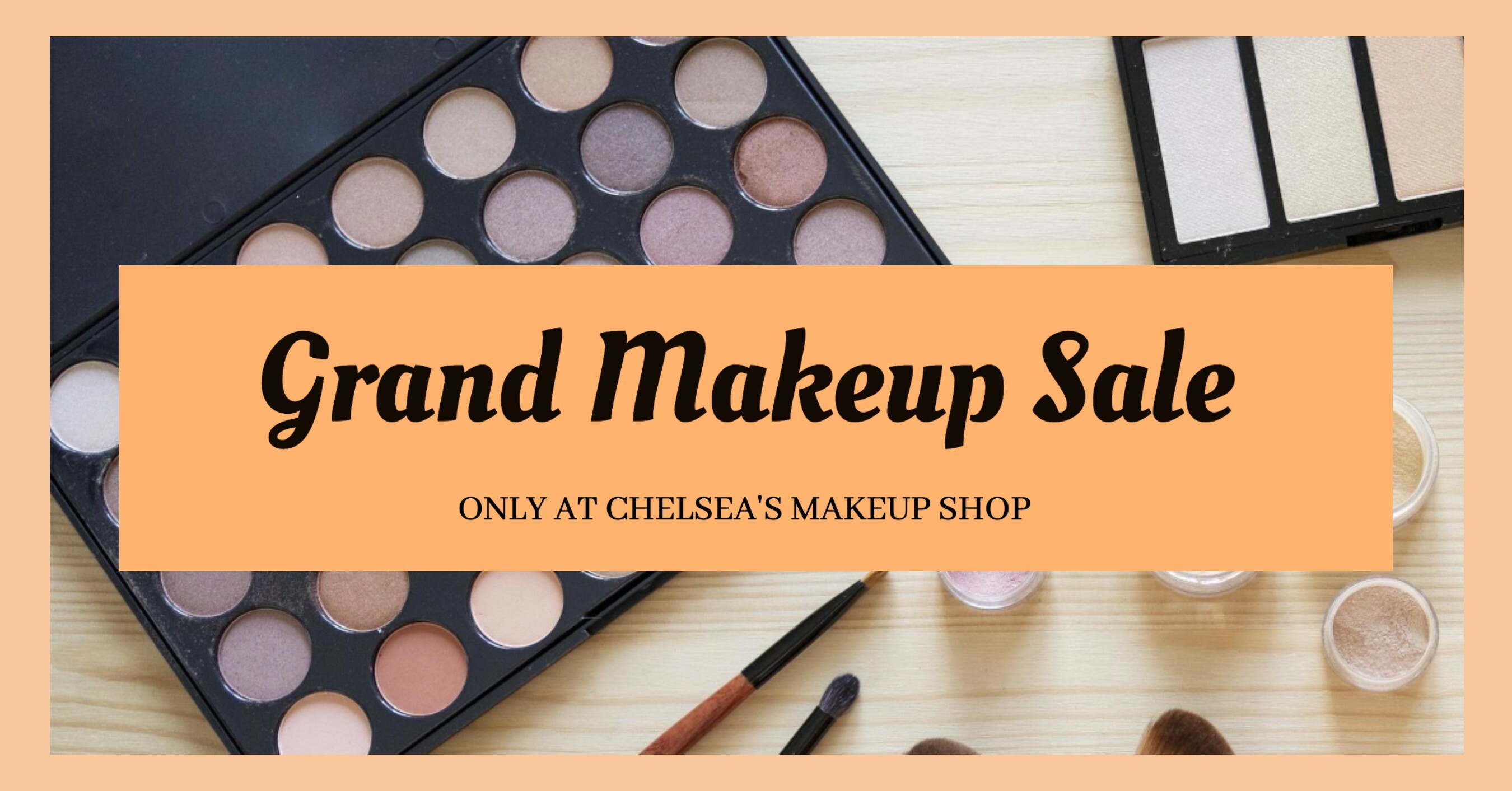 Makeup sale promo template
