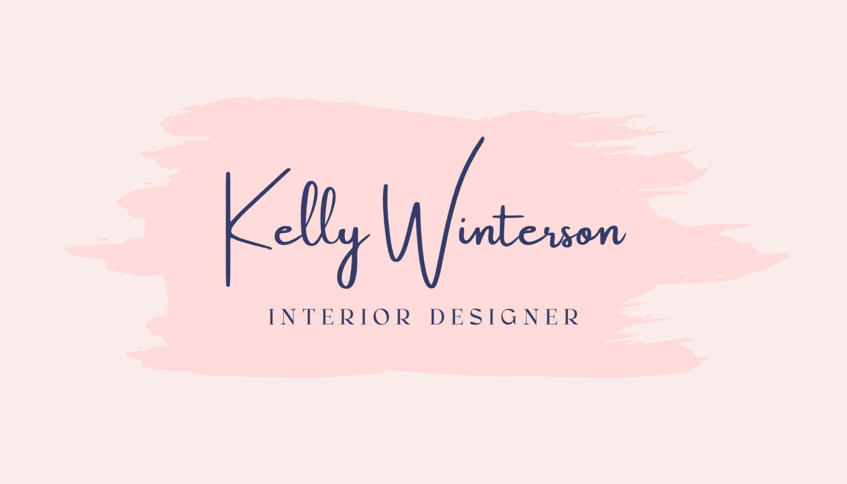 Pink Interior Designer Business Card Template
