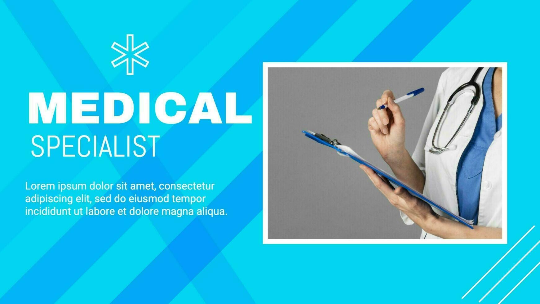 Medical specialist promo template