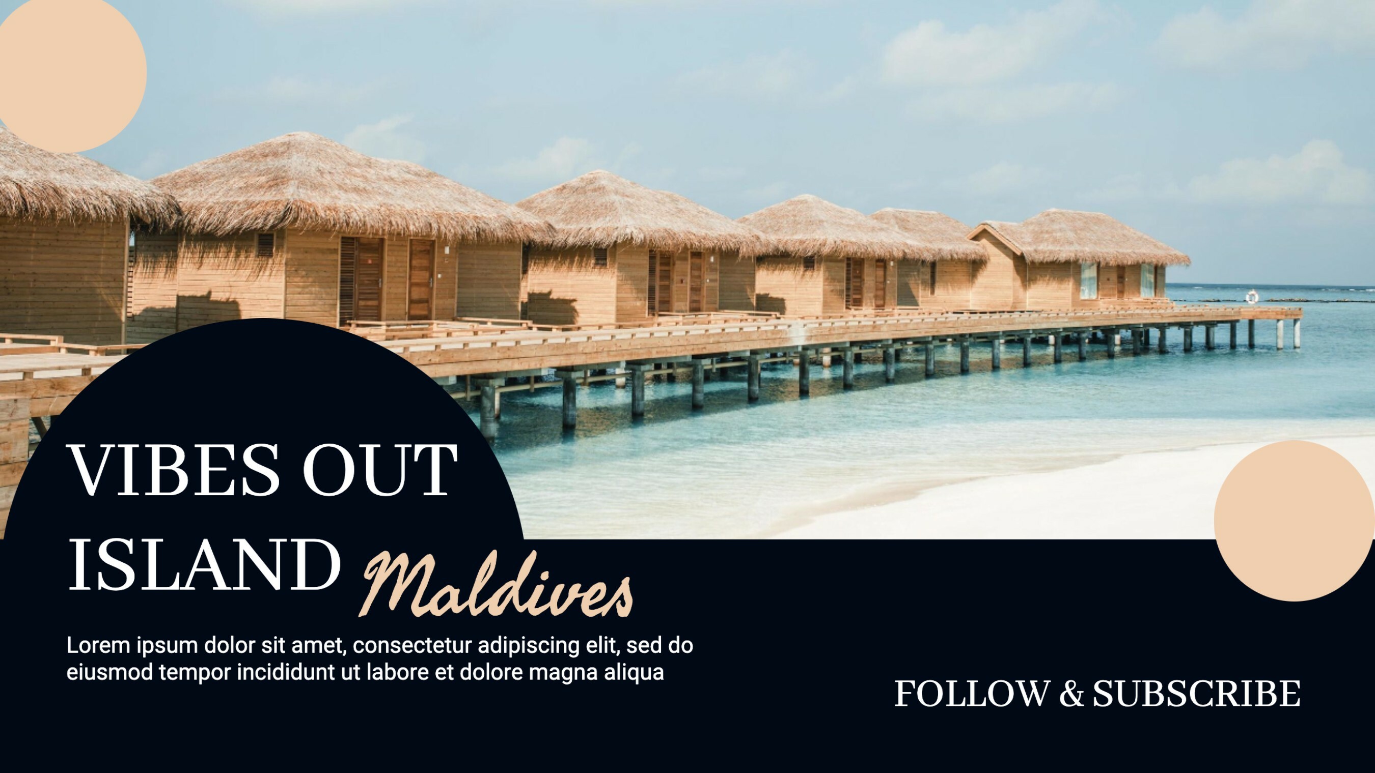 Explore Maldives Promo template