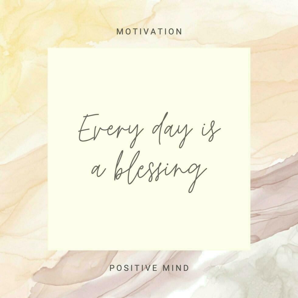 Yellow Abstract Blessing Motivation Quote Instagram Post template