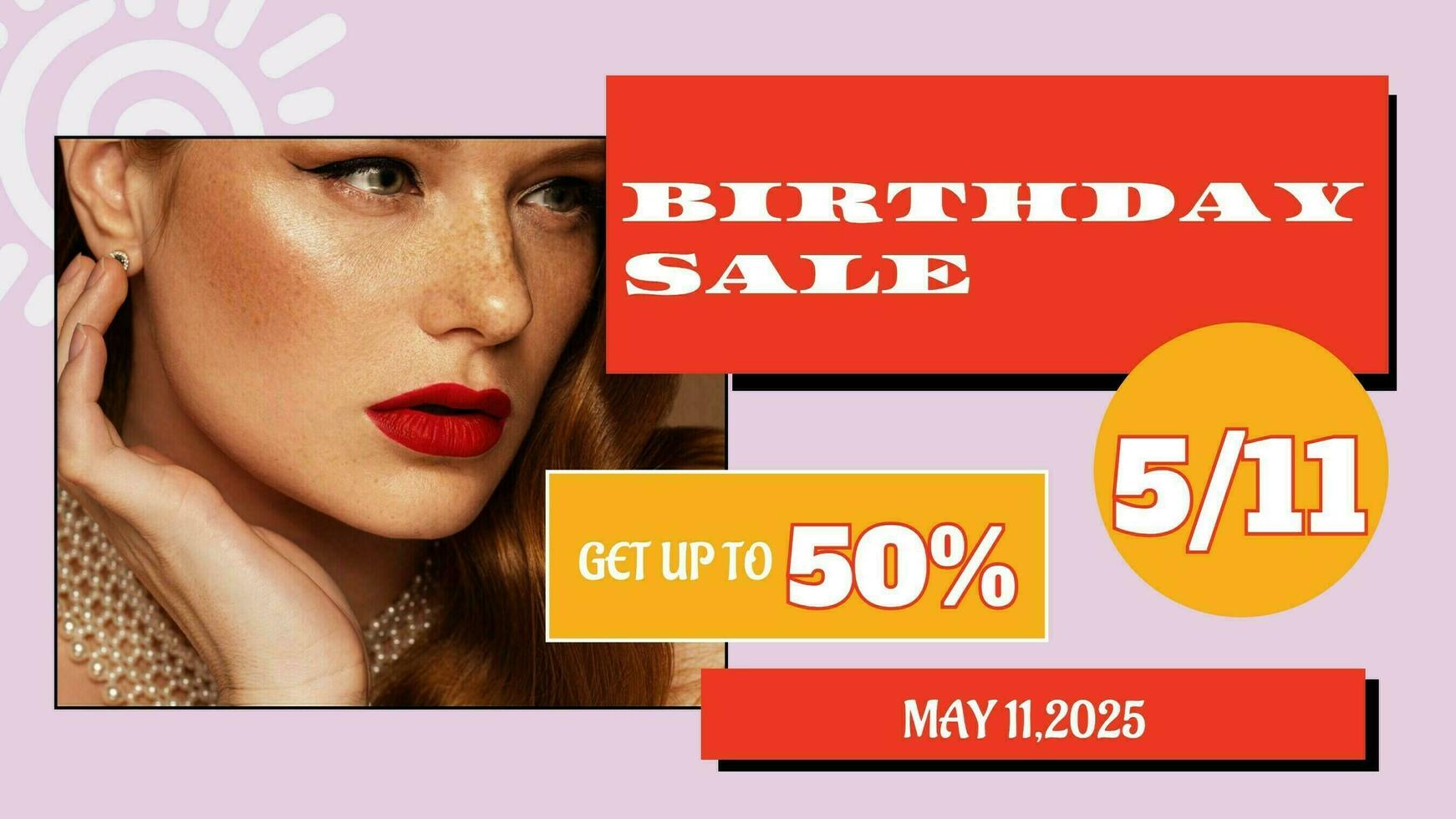 Birthday Sale template