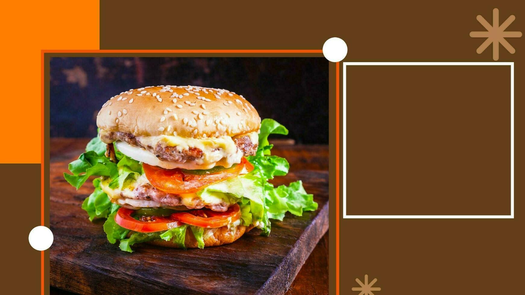 Delicious Burger 50% Off template