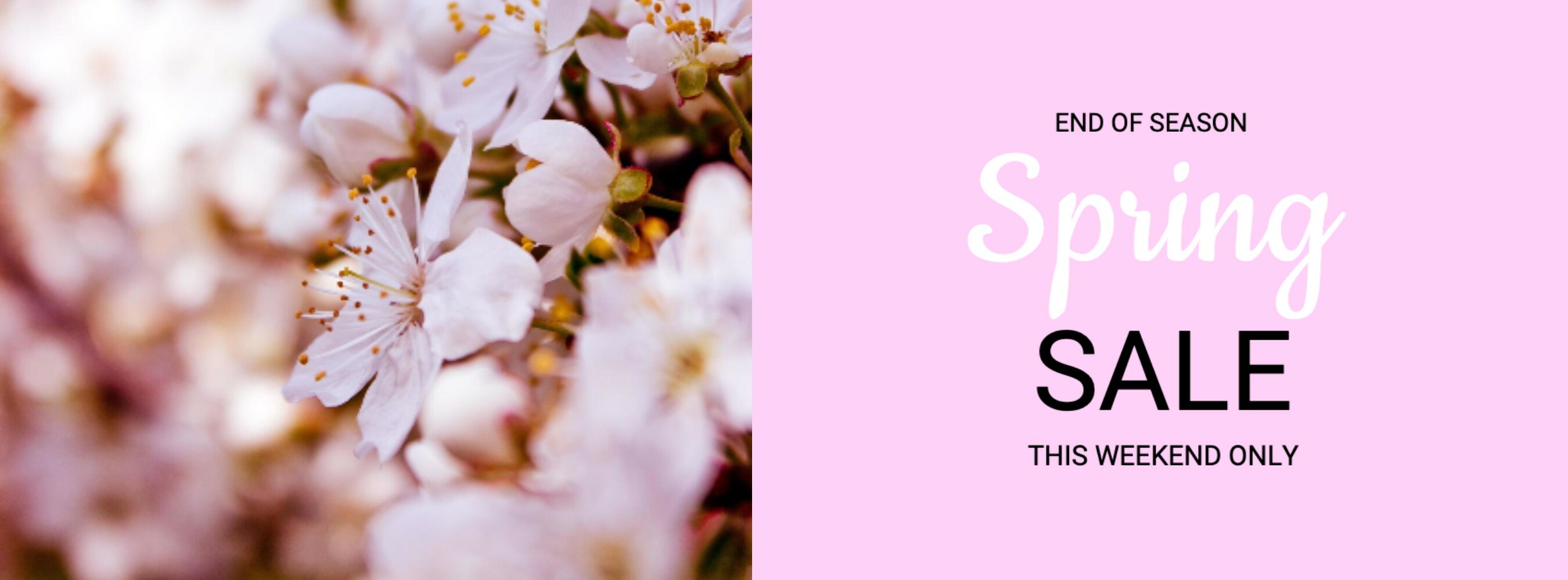 Spring Sale Banner template