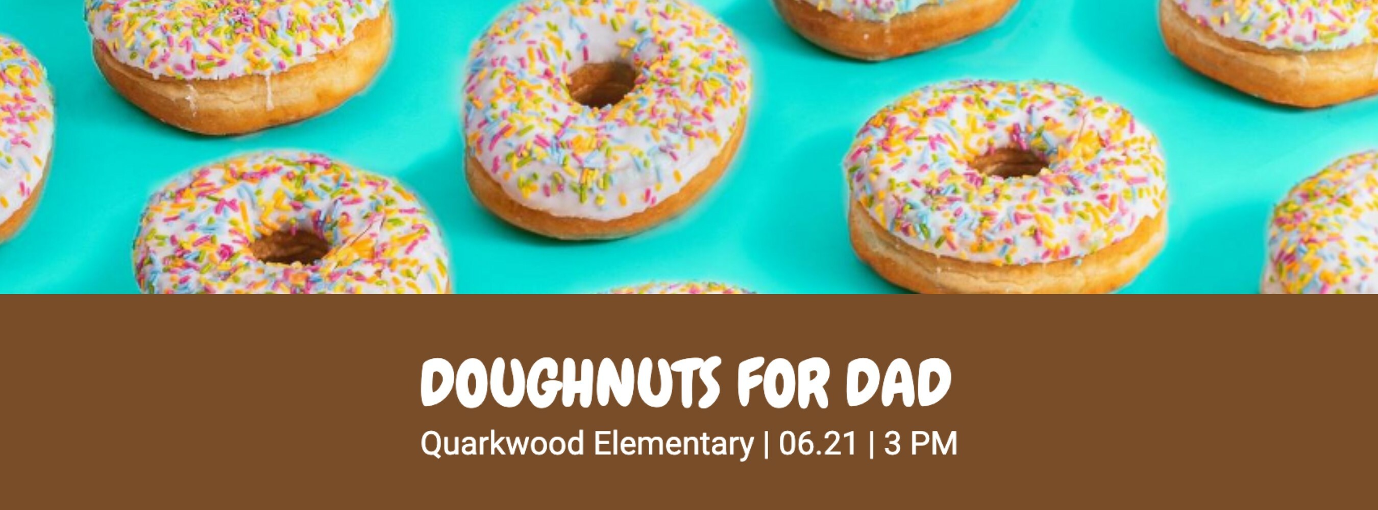 Doughnuts for Dad Promo template
