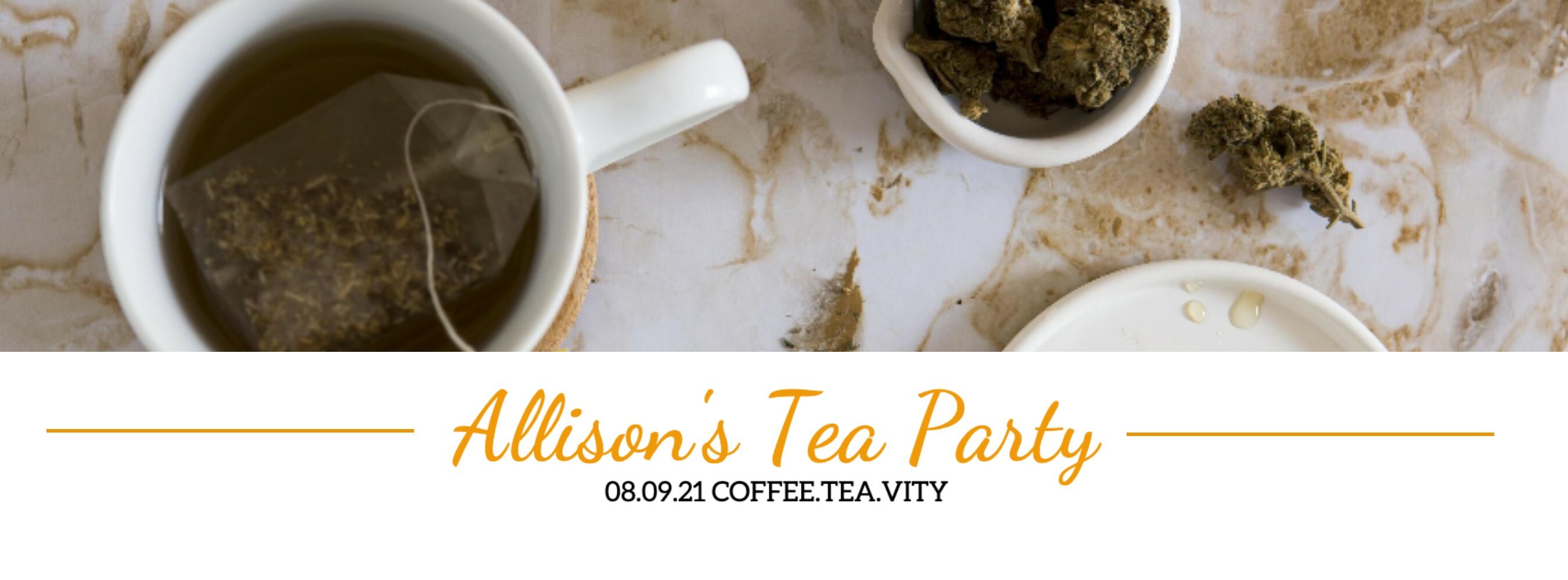 Tea Party Invitation template