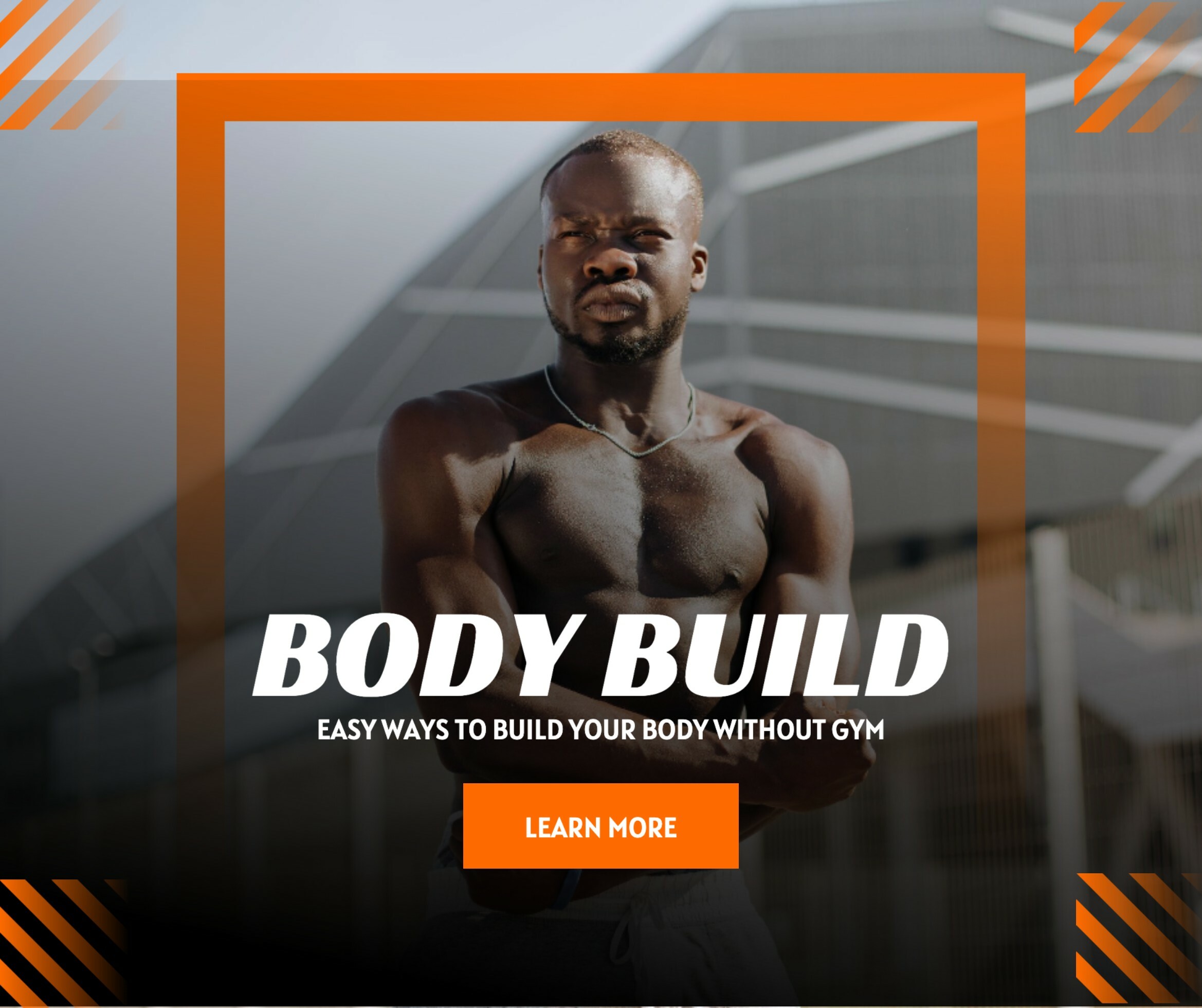 Orange Modern Masculine Body Builder Facebook Post 20012519 Template Orange Modern Masculine Body Builder Facebook Post 20012519 Template