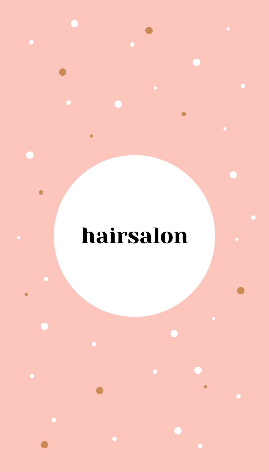 Vertical Hair Salon Business Card Template