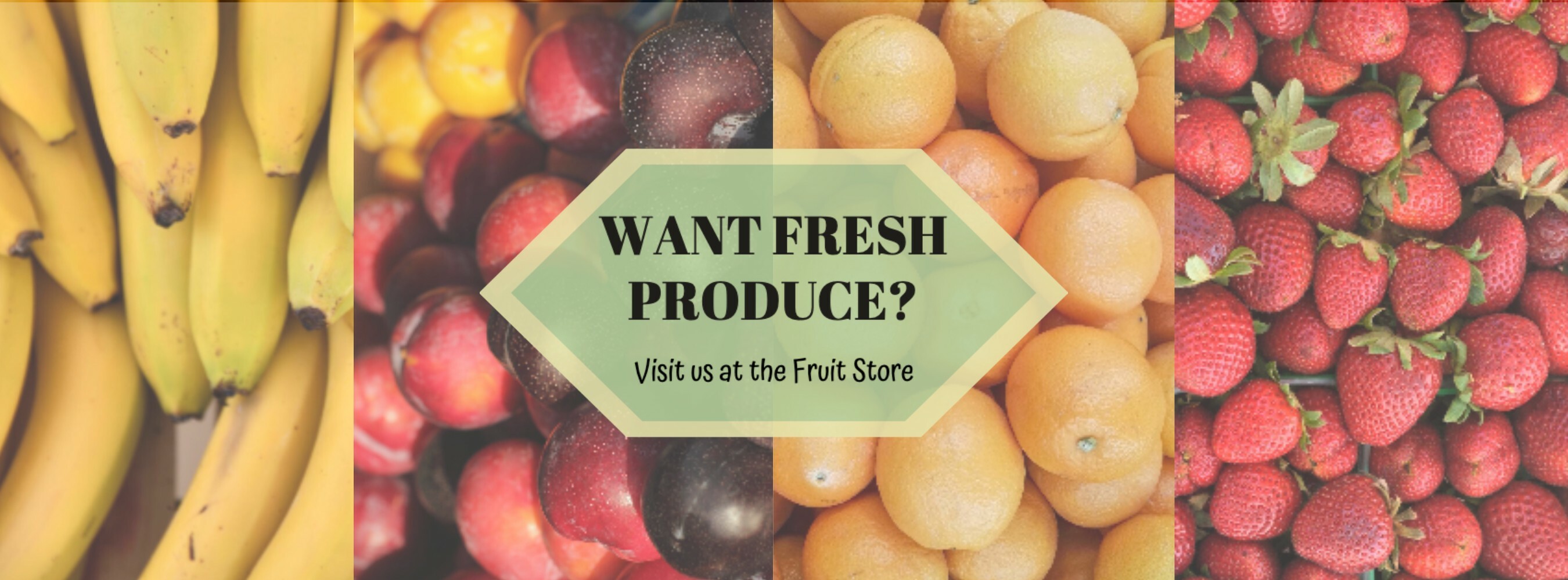 Fresh produce promo template