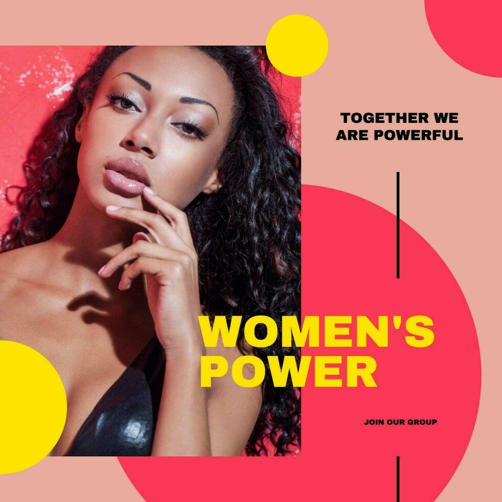 Woman's Power Instagram Social Media Template