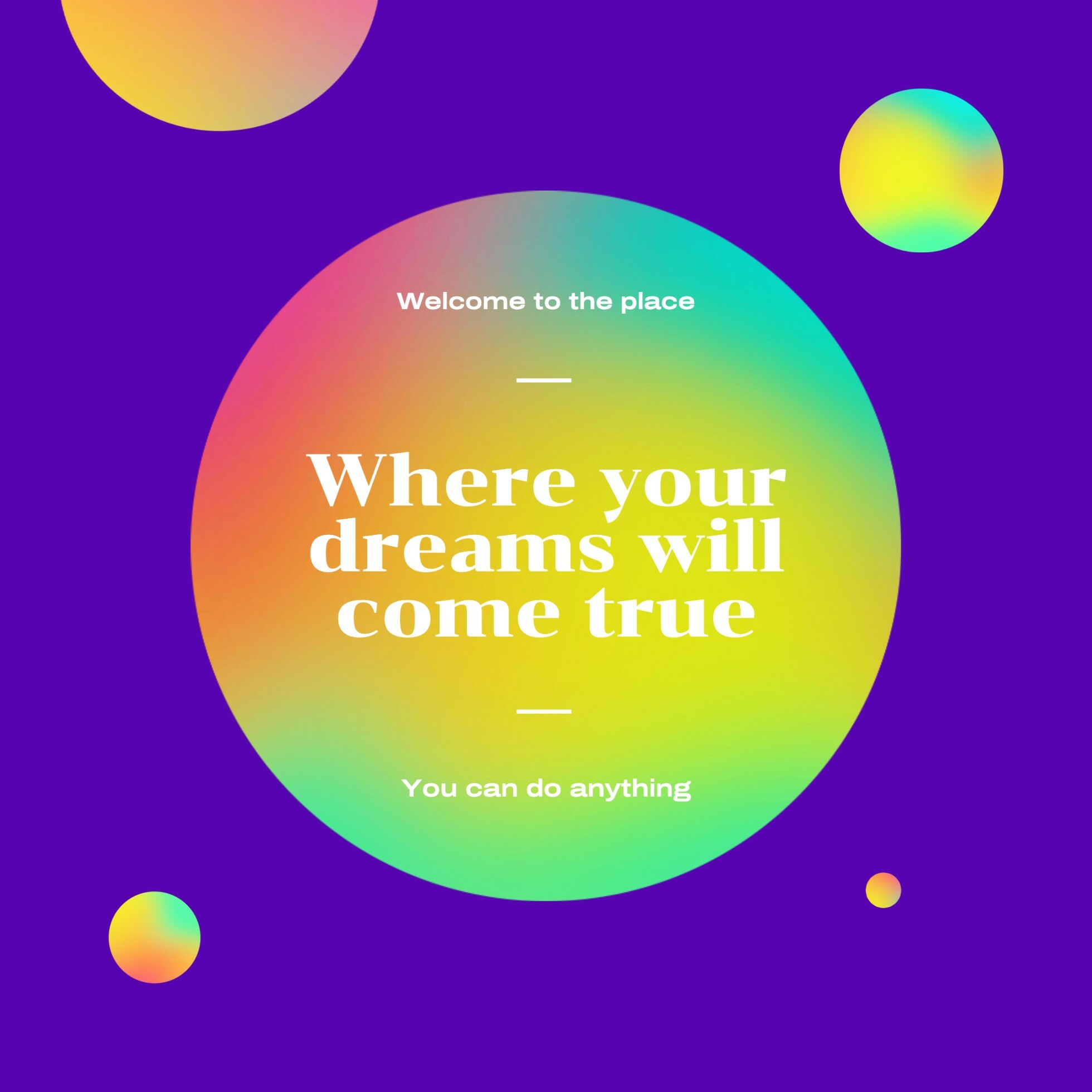 Colorful ellipses instagram template 20012609 template