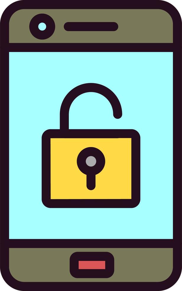 Mobile Unlock Vector Icon