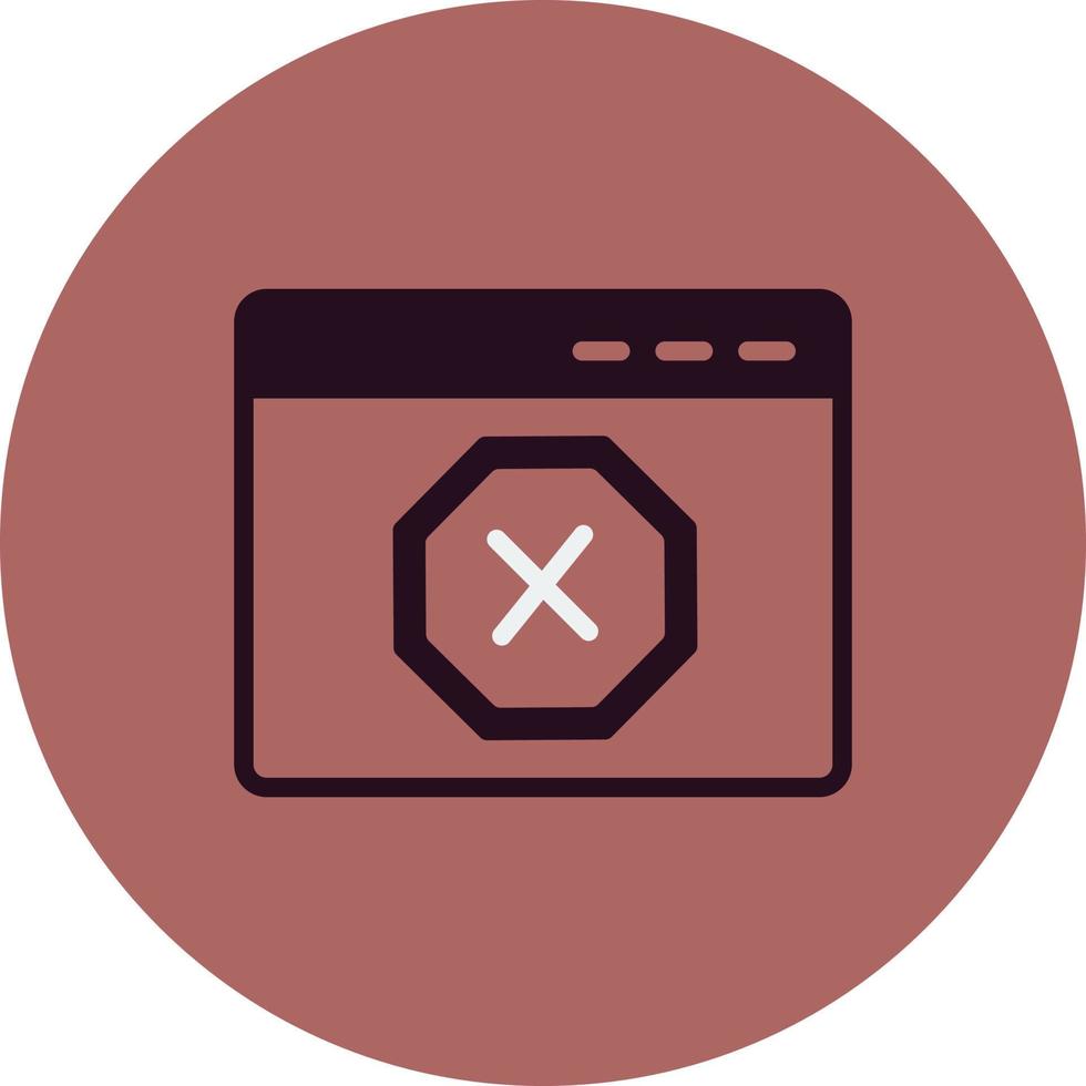 Ad Blocker Vector Icon