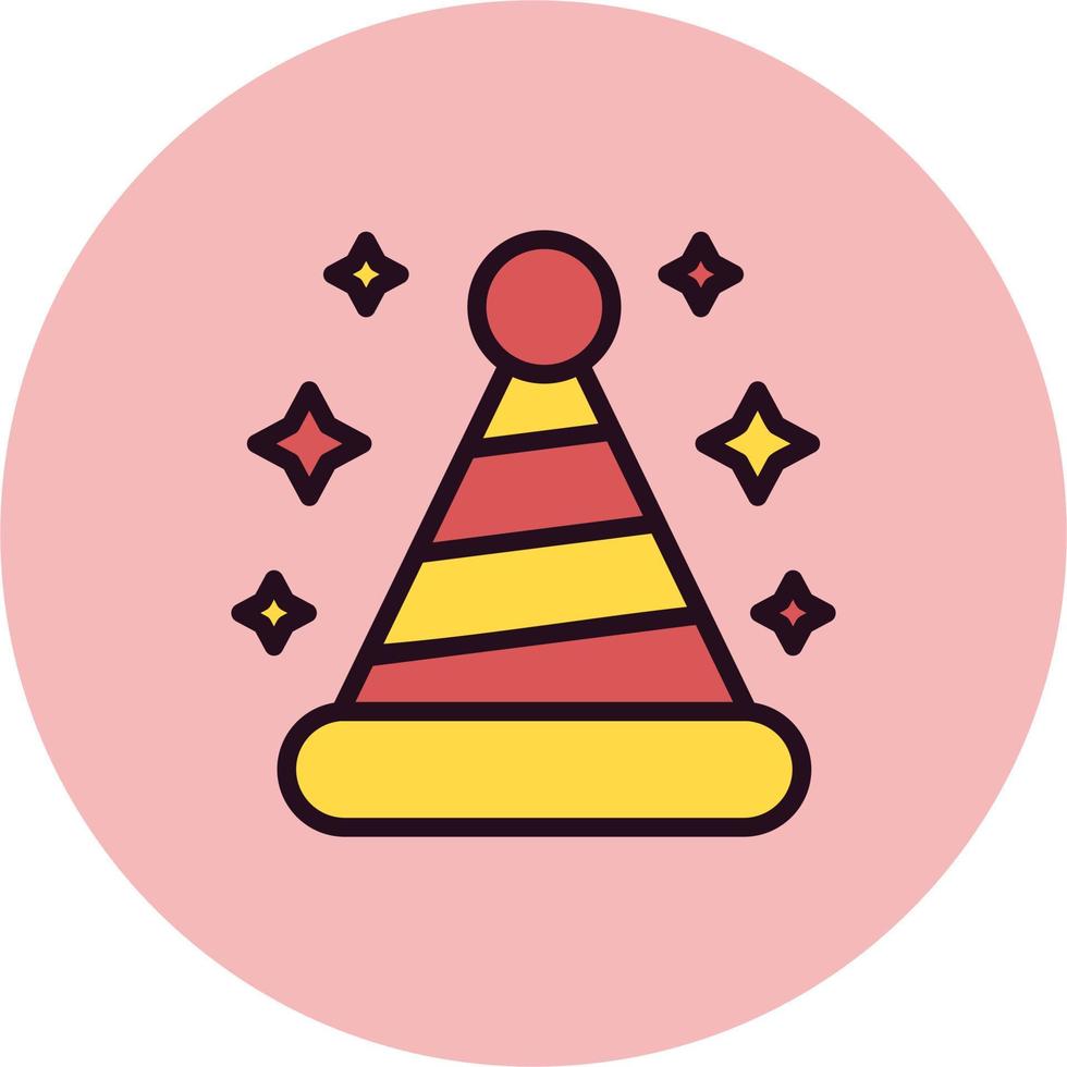 icono de vector de sombrero de fiesta