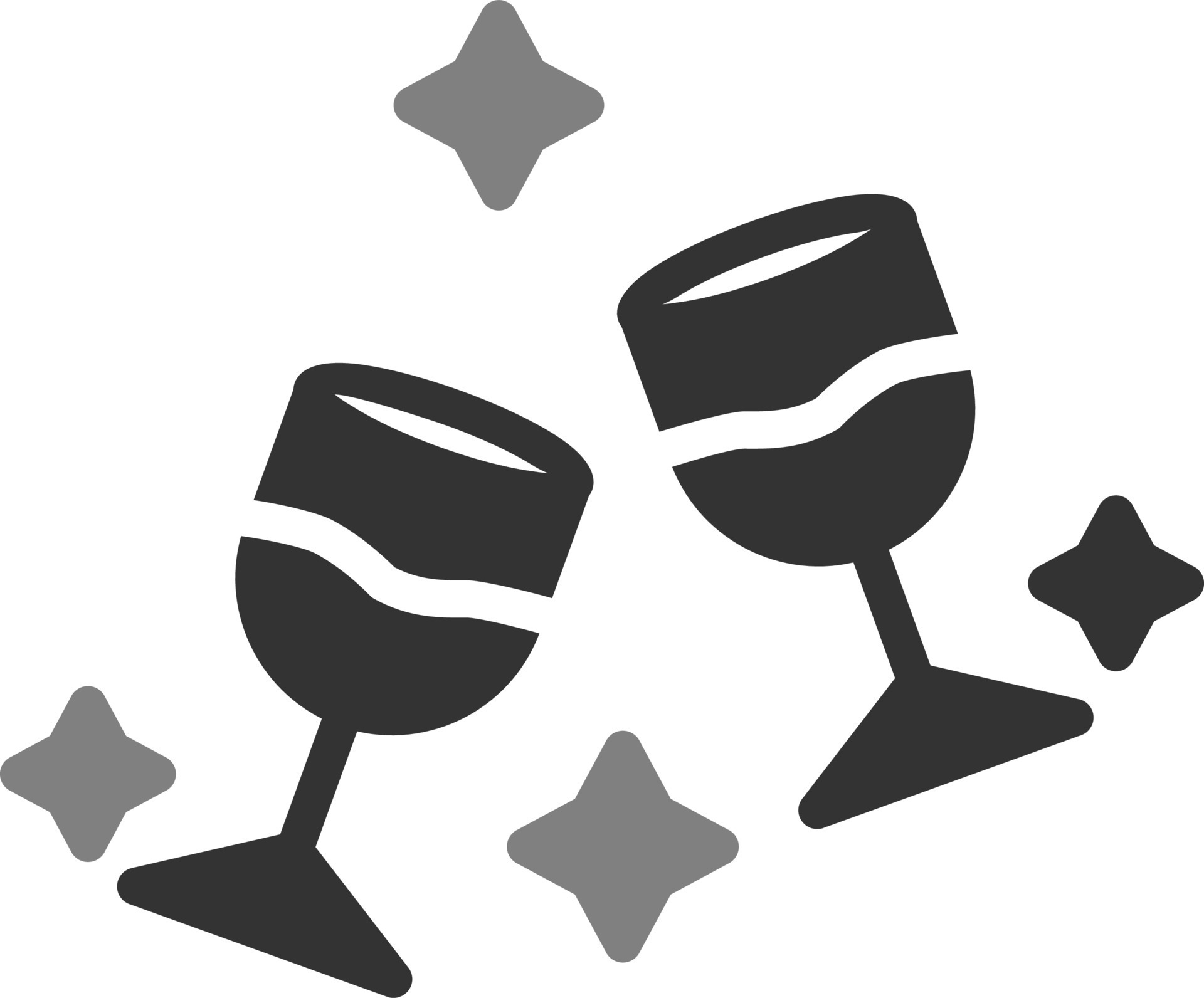Champagne Glasses Vector Icon 20012956 Vector Art at Vecteezy