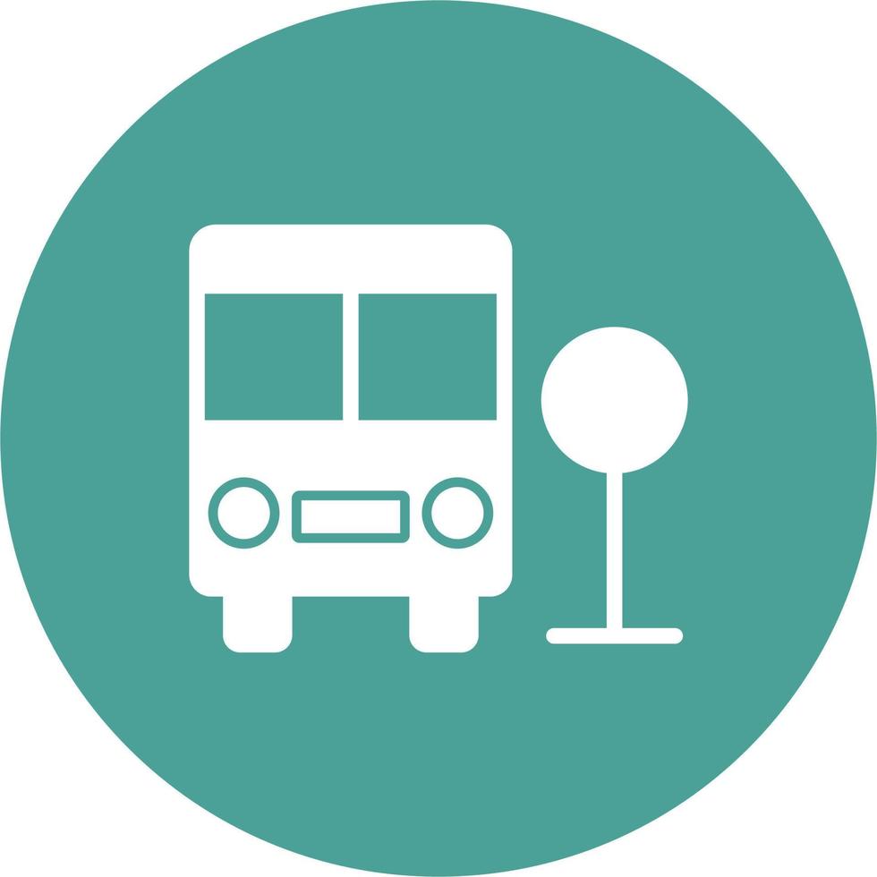 Bus Station Vector Icon