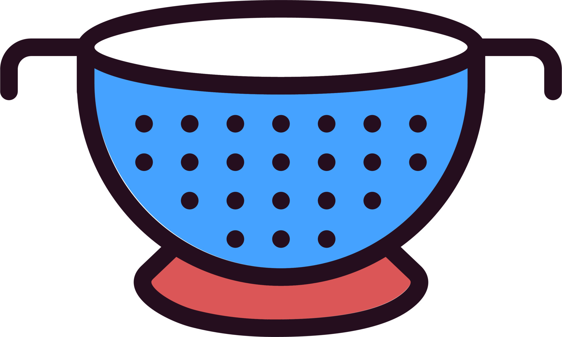 Colander Vector Icon 20013096 Vector Art at Vecteezy