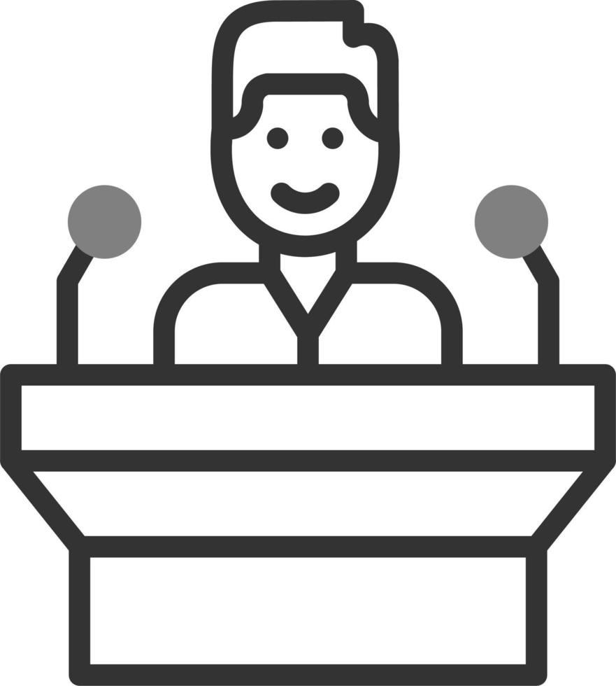 Public Speaking Vector Icon