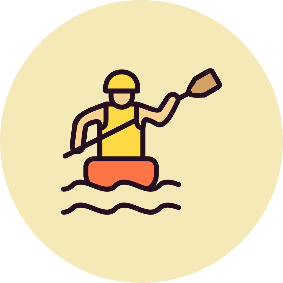 Rafting Vector Icon