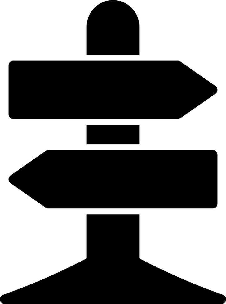 Sign Post Vector Icon