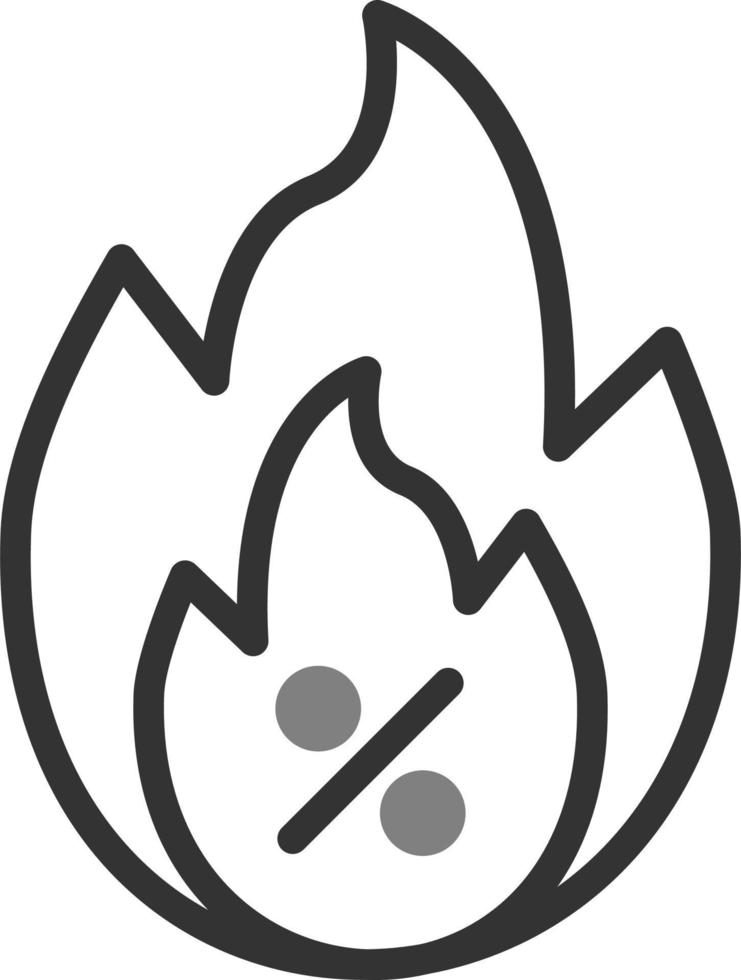 caliente rebaja vector icono