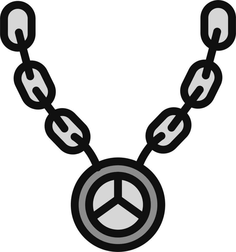 Hip Hop Necklace Vector Icon