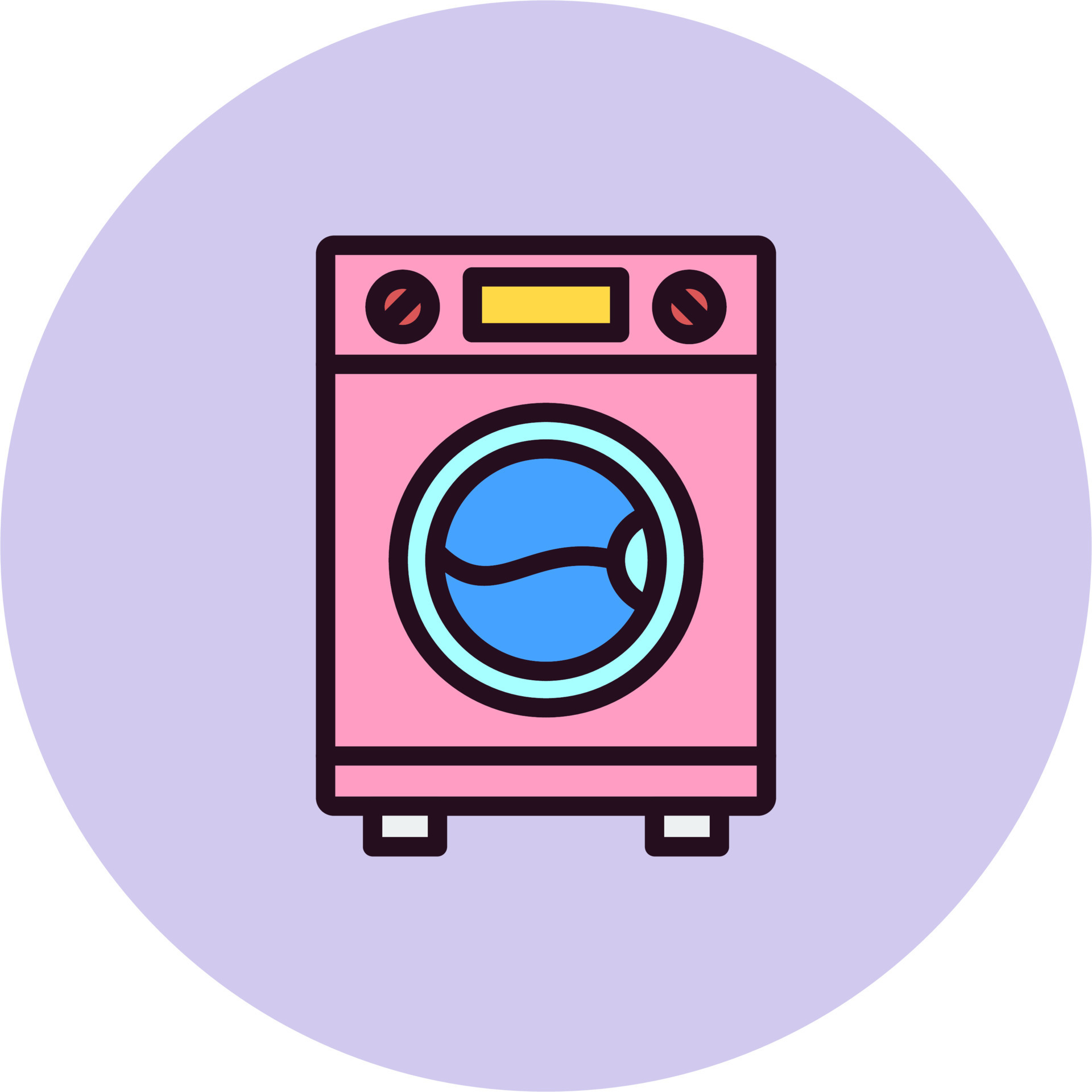Washing Machine Vector Icon 20013833 Vector Art at Vecteezy