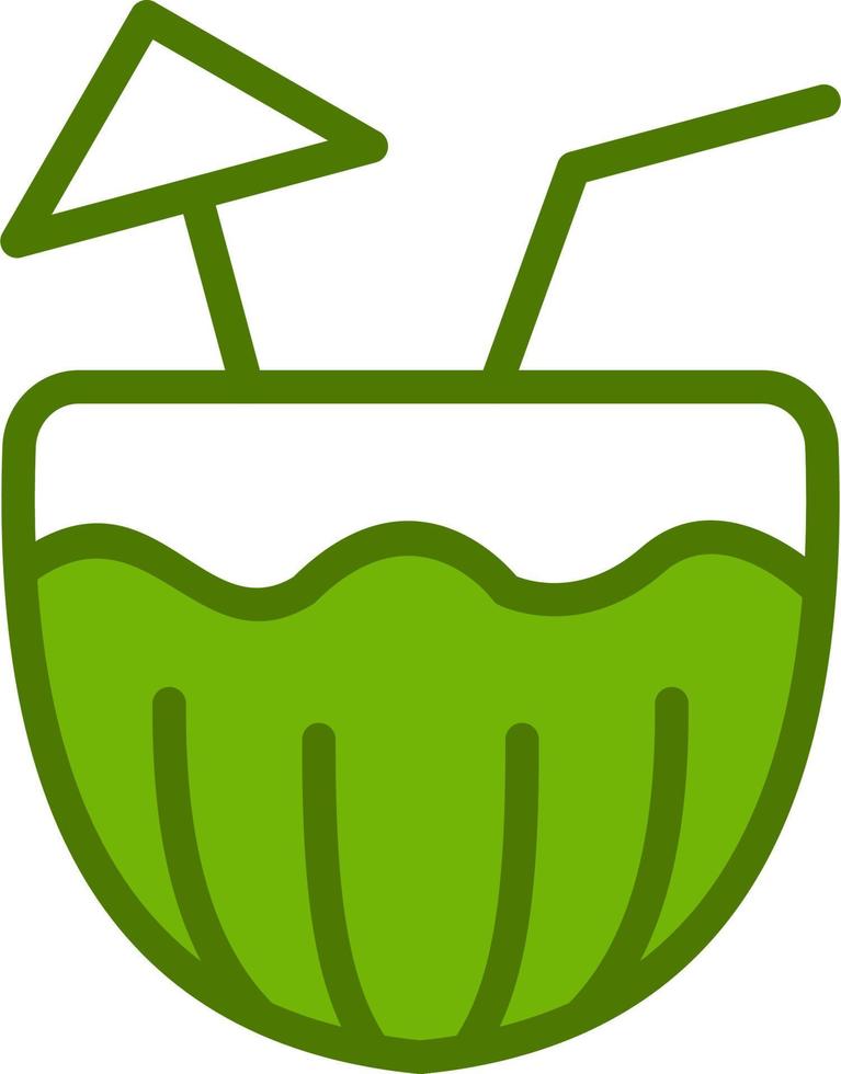 Coconut Drink Vector Icon