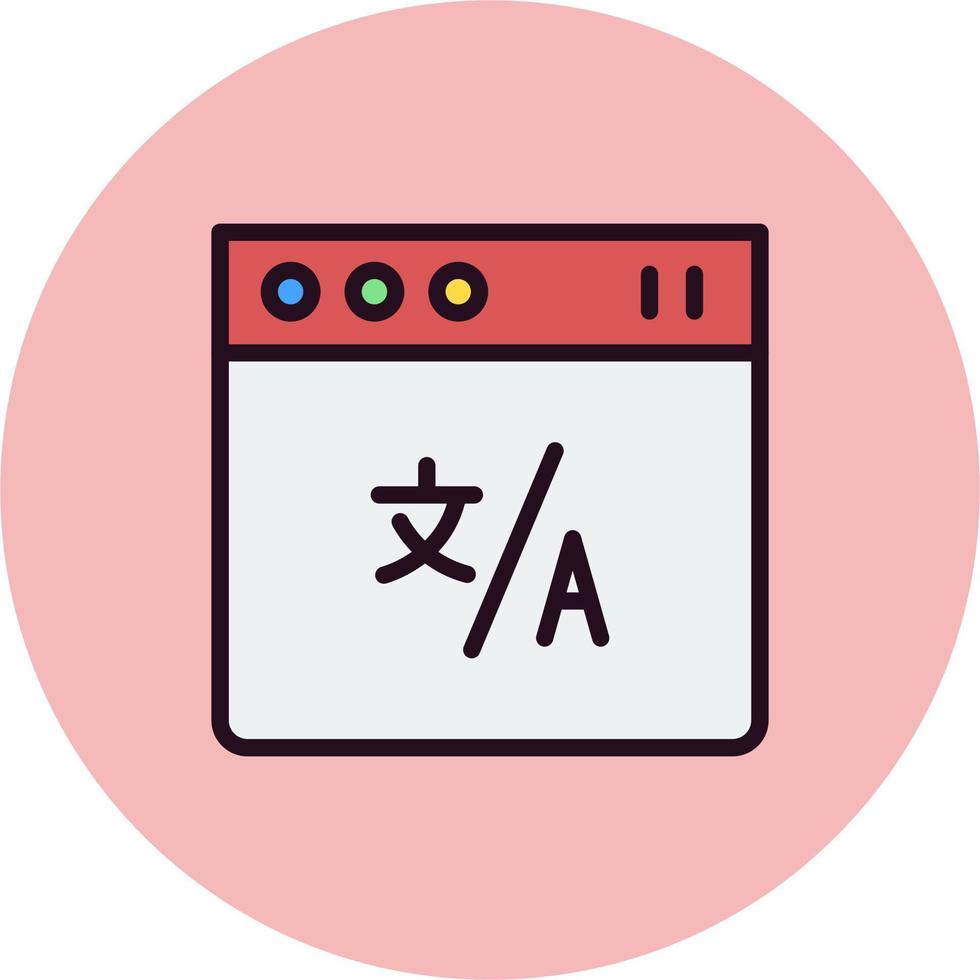 Online Translator Vector Icon