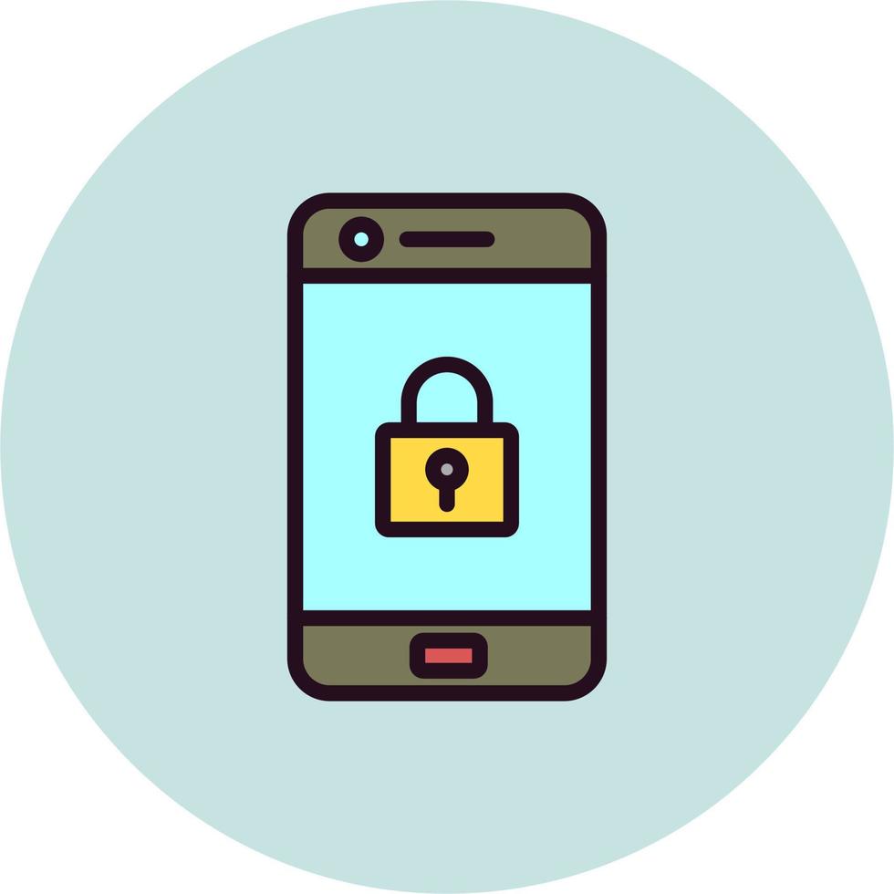 Mobile Security Vector Icon