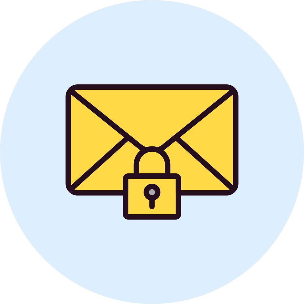 Mail Security Vector Icon