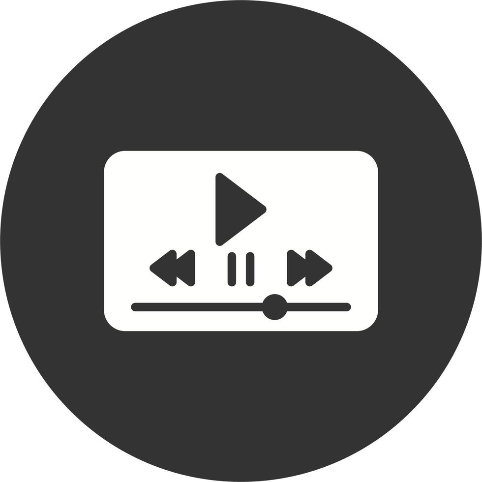 Video Player Vector Icon
