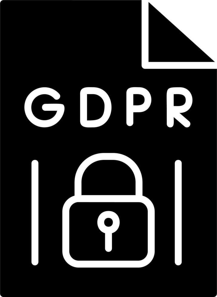 gdpr vector icono