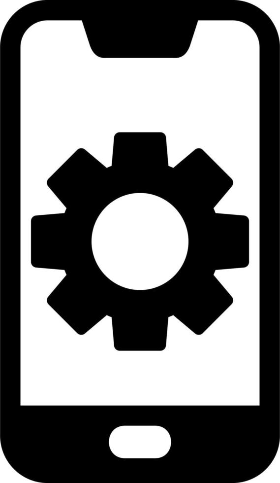 Mobile Setting Vector Icon