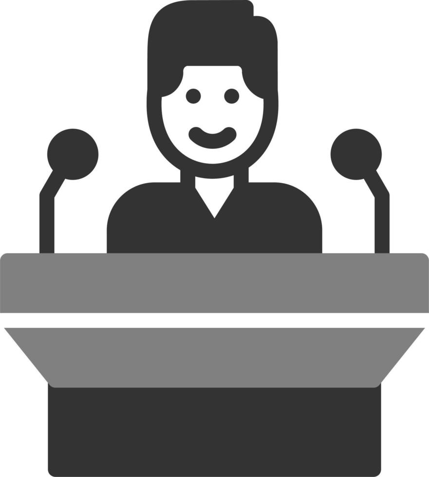 Public Speaking Vector Icon