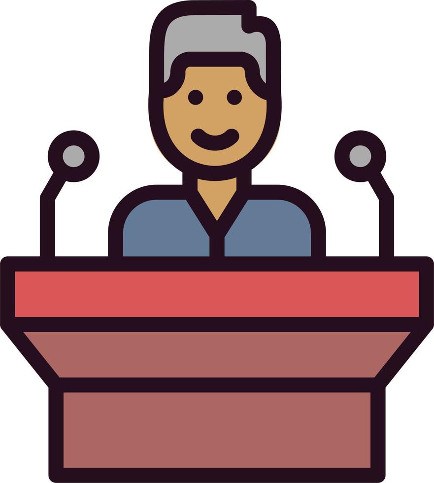 Public Speaking Vector Icon