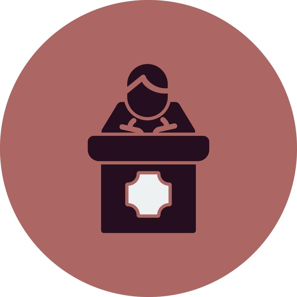 Public Speaking Vector Icon