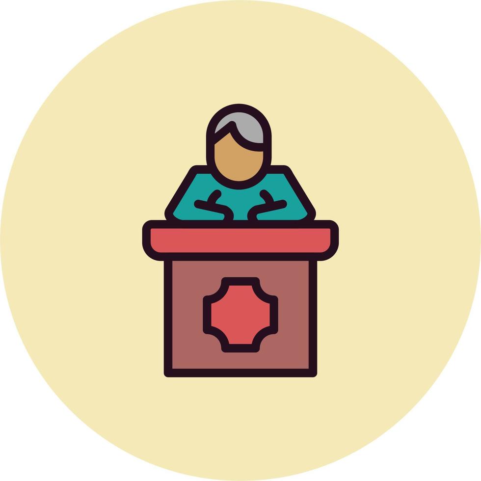 Public Speaking Vector Icon