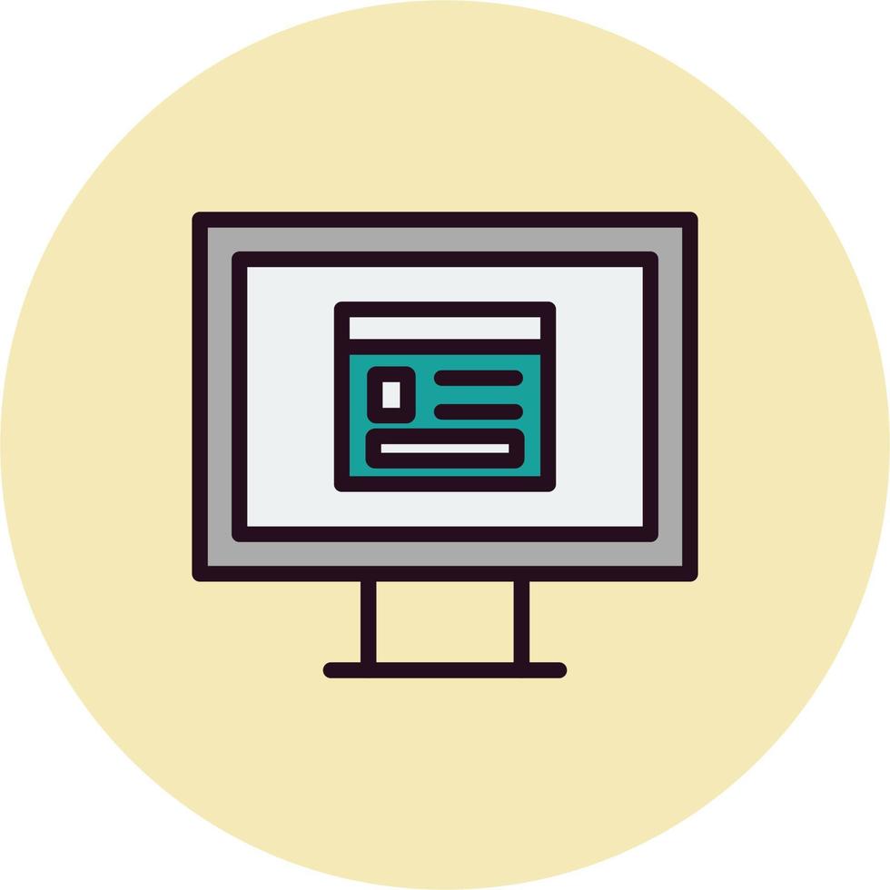 Pc Webpage Vector Icon