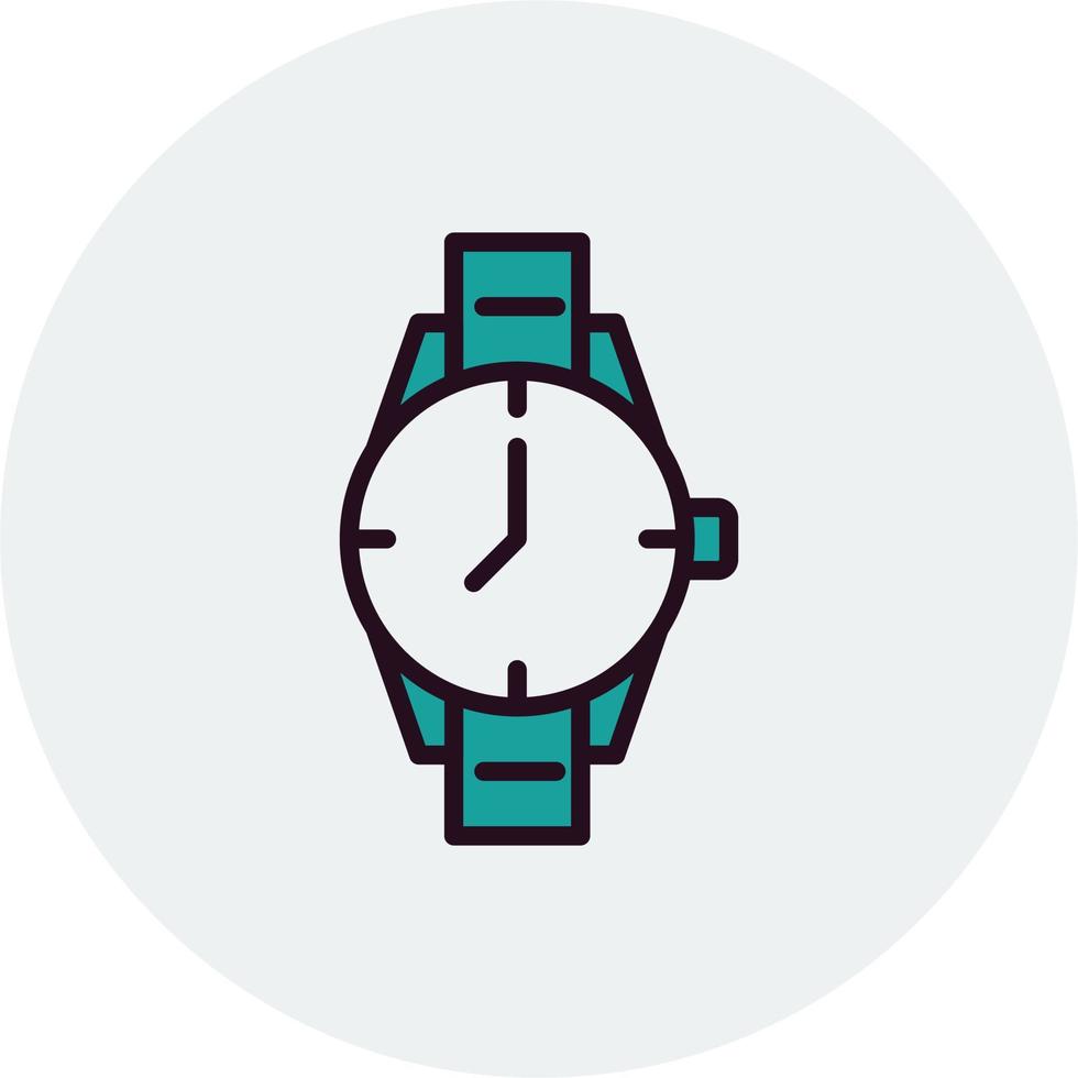 reloj, vector, icono vector