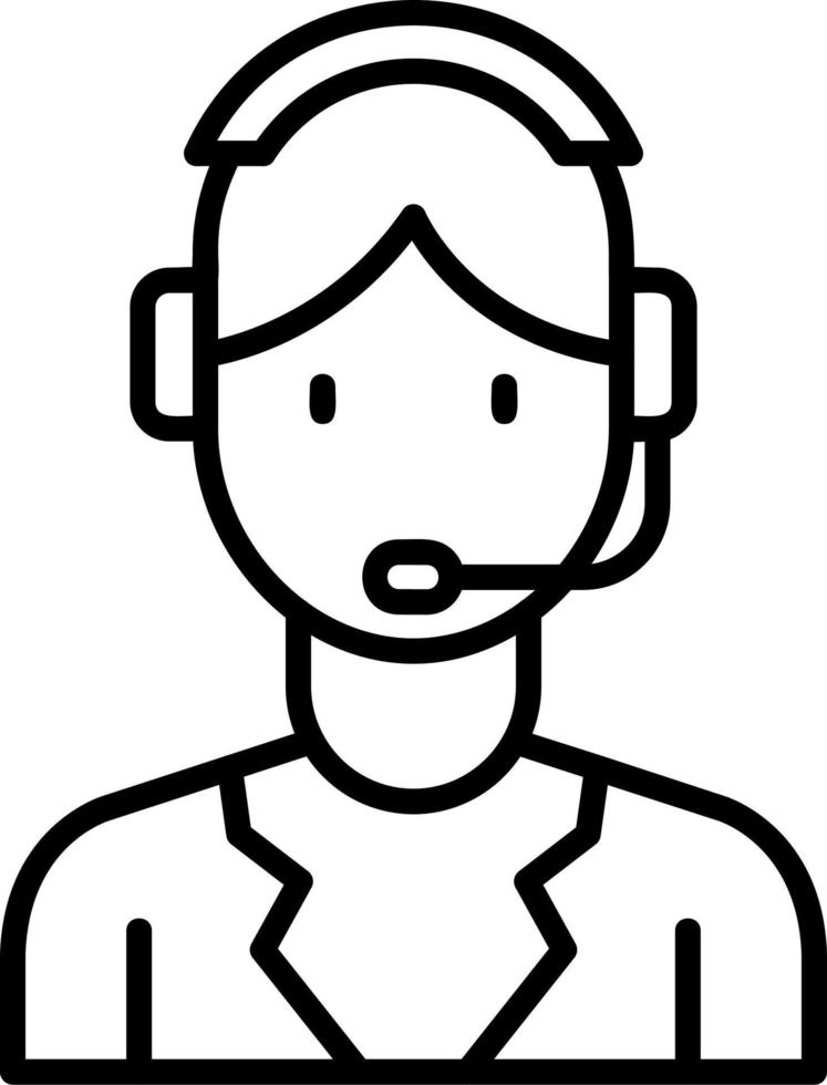 Customer Service Agent Vector Icon